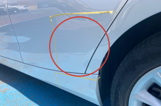 すり傷 20cm以内 Before